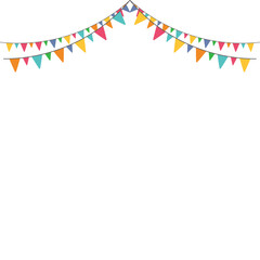 Obraz premium Party Flag Illustration