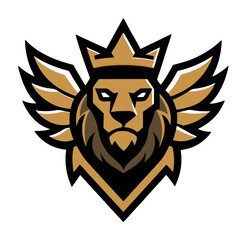 Obraz premium design logo mascot character illustration colorful symbol lion