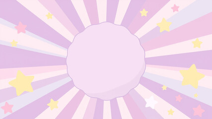 Naklejka premium Pastel radiating starburst design with central circular element