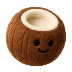PNG Cute fuzzy coconut illustration