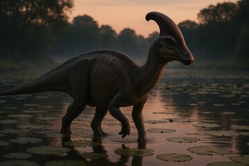 Corythosaurus at Dusk