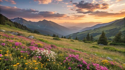 spring in the mountains