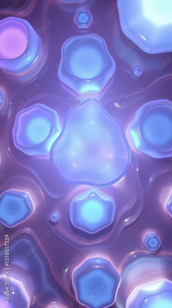 Poster colorful abstract pattern showcasing various shapes and textures during an artistic display of light