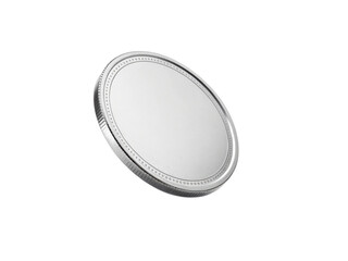 Shiny coin reflects light beautifully showcasing its smooth surface and intricate edge design. This coin symbolizes value and craftsmanship