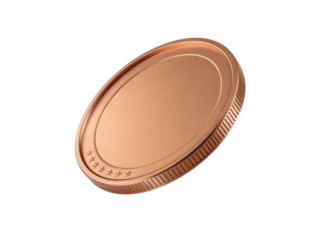 Shiny coin with smooth surface and ridged edge reflects light beautifully, showcasing its metallic charm and elegance