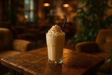 Indulge in Creamy Delight A Whipped Cream Coffee Frappe