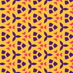 Tropical Pulse Non-Seamless Geometric Pattern