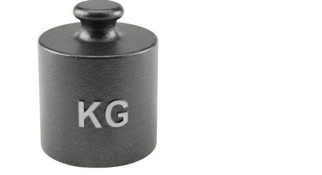 Isolated Kilogram Weight
