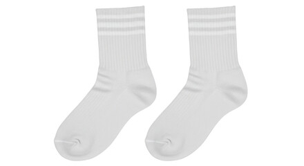 Isolated Pair of White Sport Socks