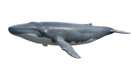 Isolated Blue Whale