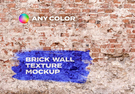 Brick Mockup Template Wall Outdoor Street Indoor Overlay Texture Pack Effect Surface