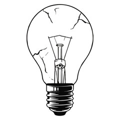 Broken Light-bulb Idea