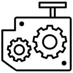 Machine Line Icon