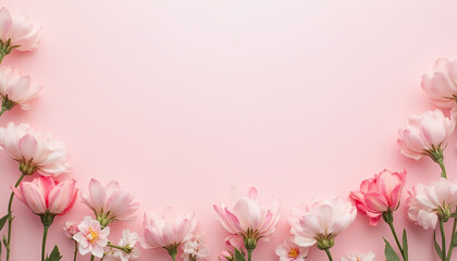 Pink cherry blossom background