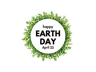 Happy Earth Day Celebrate Our Planet with Greenery and Sustainability