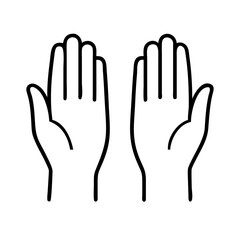 Obraz premium Hand symbols represent different feelings. Vector 