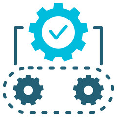 System Glyph Blue Icon