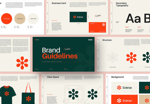 Modern And Clean Corporate Brand Identity Guidelines Layout