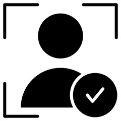 Recognition Glyph Black Icon