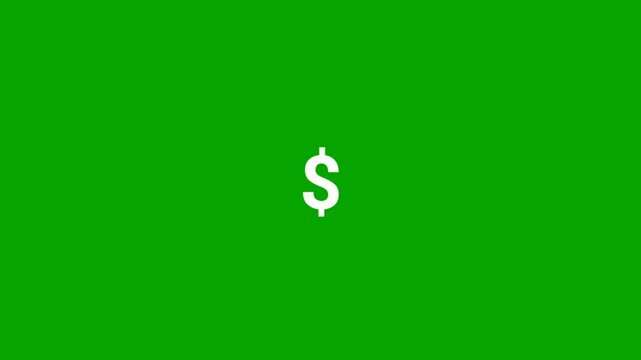 White text displaying dollar amounts starting from $100 and increasing to $1000 on a green screen background. Perfect for finance, investment, business growth, income, and money-related projects.