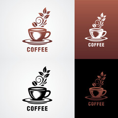 Coffee premium bar brand symbol icon