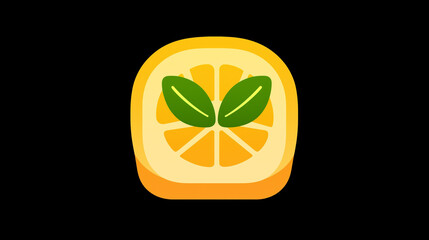 Lemon fruit illustrated in a clean, flat style for use in culinary apps and digital platforms.

