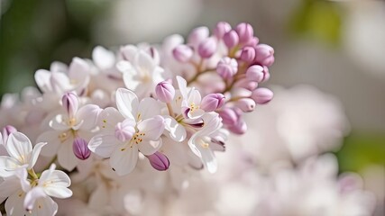 Obraz premium Delicate Lilac Buds, Springtime Elegance