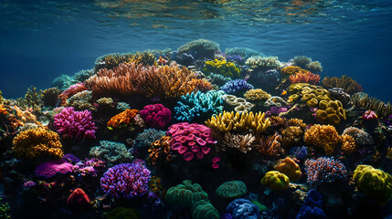 Vibrant Coral Reef Underwater Scene