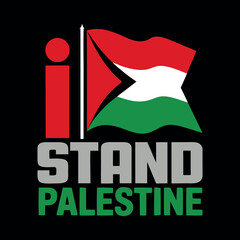 Bold Free Palestine Graphic T-Shirt with Raised Fist, Red Star & Flag Colors Pro Justice Activism Apparel for Human Rights Awareness