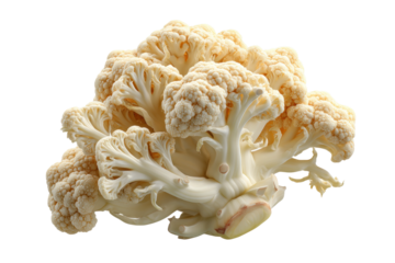 PNG Close-up of fresh romanesco cauliflower with unique fractal patterns