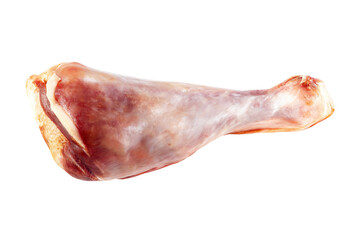 Raw meat ready for cooking isolated on white background