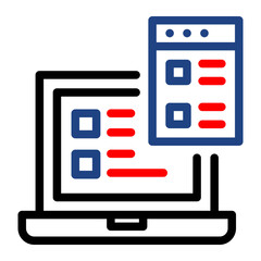 Fototapeta premium landing page icon