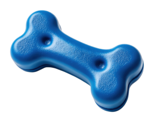 Dog toy blue bone home product pet care essentials isolated on transparent background