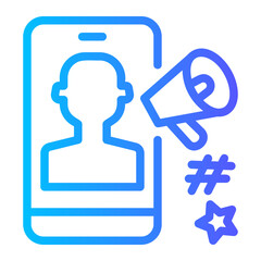 influencer marketing icon