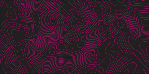 A striking, abstract background featuring vibrant magenta (or fuchsia/deep pink) contour lines against a dark, near-black backdrop. The lines are intricate and organically flowing.