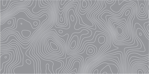 A seamless,abstract pattern resembling topographic lines or wood grain,with thin,flowing light grey lines on a solid medium grey background.The lines form organic,undulating shapes and closed contours