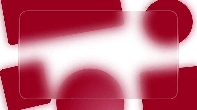red presentation background in white, modern animation, square and circle powerpoint templates, for education, banner business, 