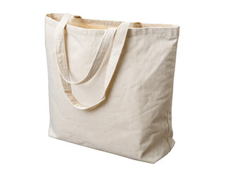 Canvas tote bag Isolated on a transparent background.