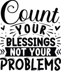 Count your blessings design positive quote file