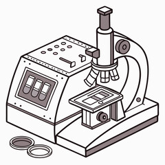 Creative ELISA Reader Vector Illustration | Clean and Modern Design for Immunoassay Testing, Laboratory Diagnostics, and Biomedical Research Projects
