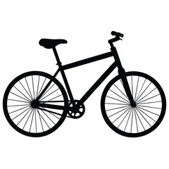 Fototapeta premium bicycle silhouette vector