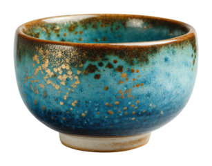 Artisanal ceramic bowl artisan creative environment unique design isolated on transparent background