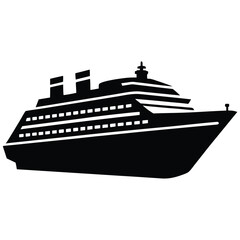 cruise ship vector illustration