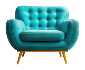 Vibrant action in modern living room sofa design home contemporary style eye-level view isolated on transparent background