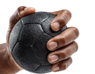 Dynamic handball action sports arena engaging environment focused viewpoint isolated on transparent background