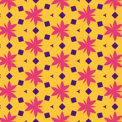Non-Tile Bold Floral Geometry