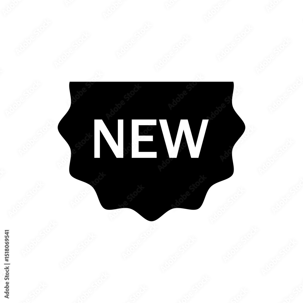 Fototapete New label icon. Flat vector related icon for web and mobile applications.