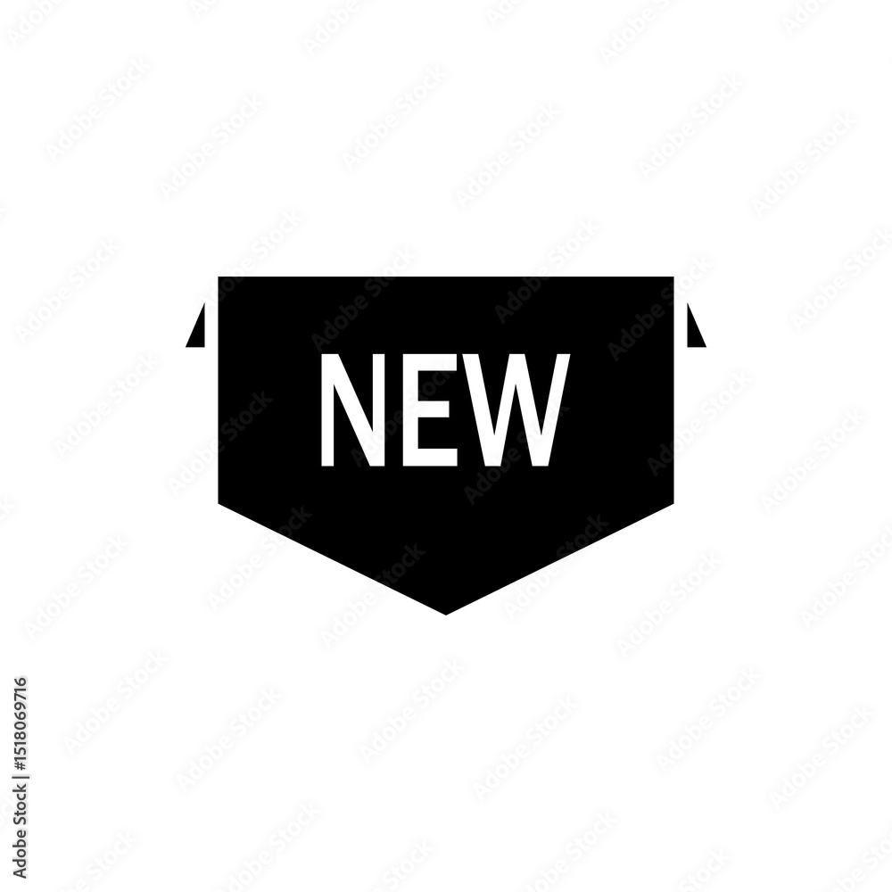 Fototapete New label icon. Flat vector related icon for web and mobile applications.