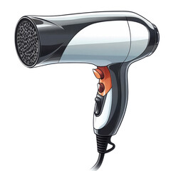 eti turbo hairdryer on transparent background