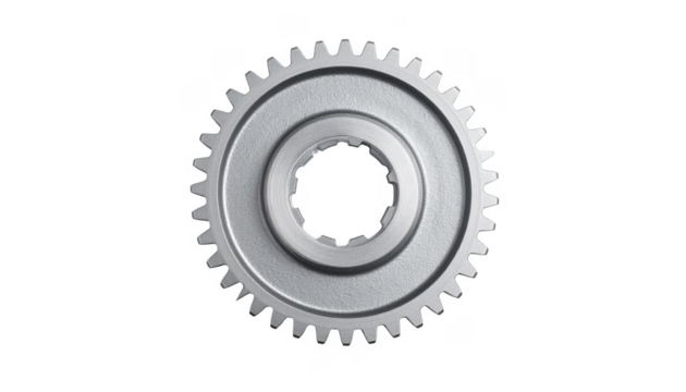 Metallic Gear Component with Detailed Spur Design for Machinery Use